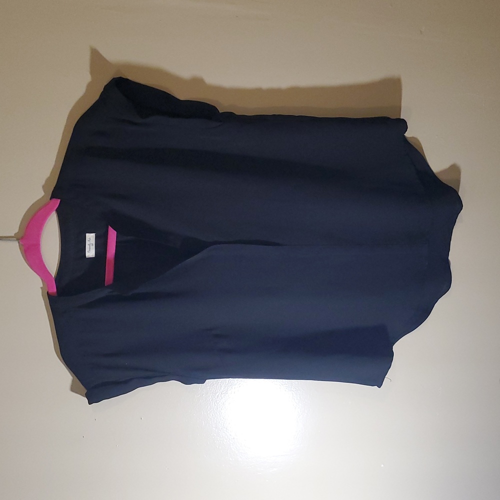 Occasionaly Made Black Short Sleeve Blouse